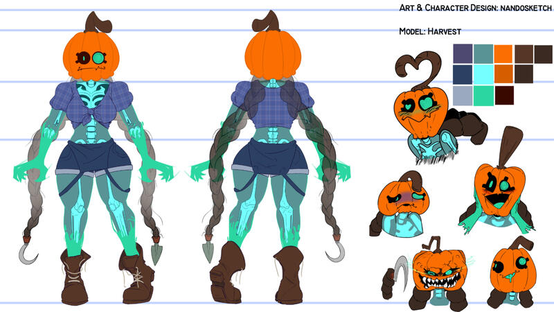 HarvestAfterDark Model Sheet